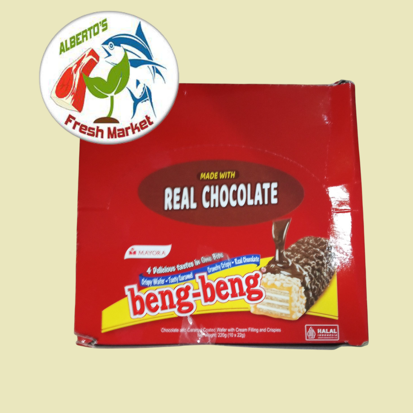 REAL CHOCOLATE BENG BENG 1BOX -10S X 22grams