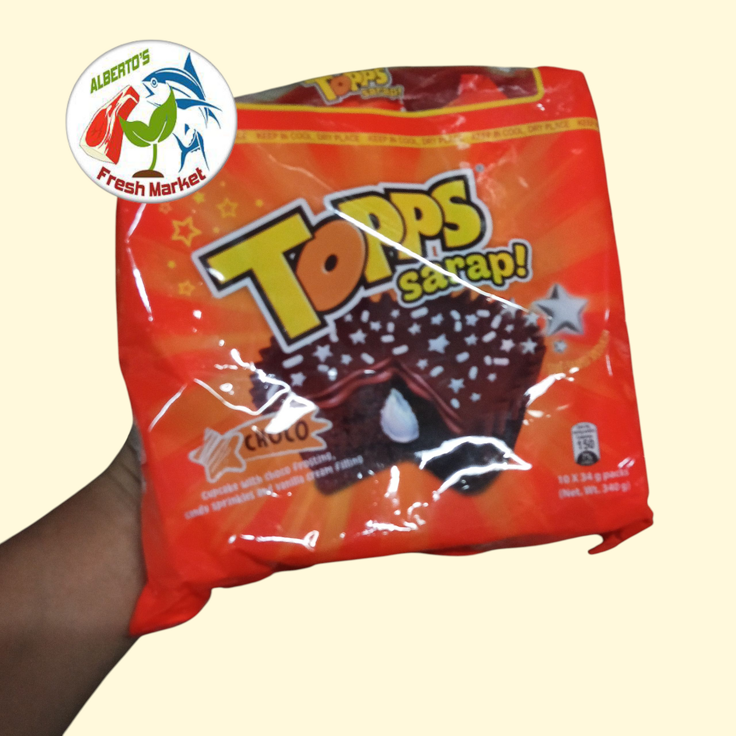 TOPPS SARAP CHOCO 1PACK= 10Sx34g