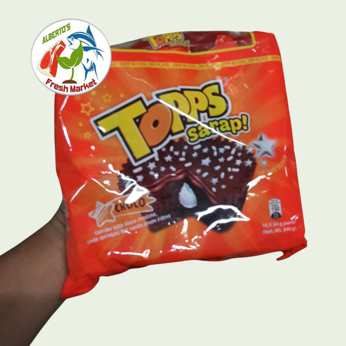 TOPPS SARAP CHOCO 1PACK= 10Sx34g