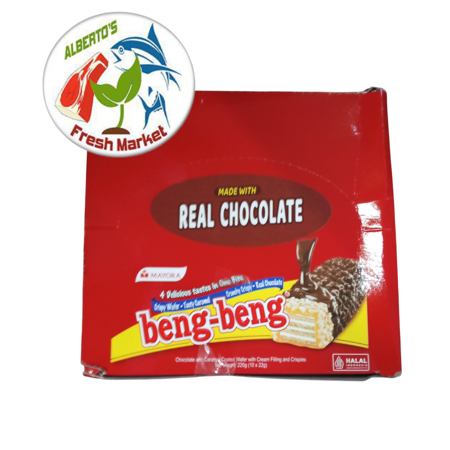 REAL CHOCOLATE BENG BENG 1BOX -10S X 22grams