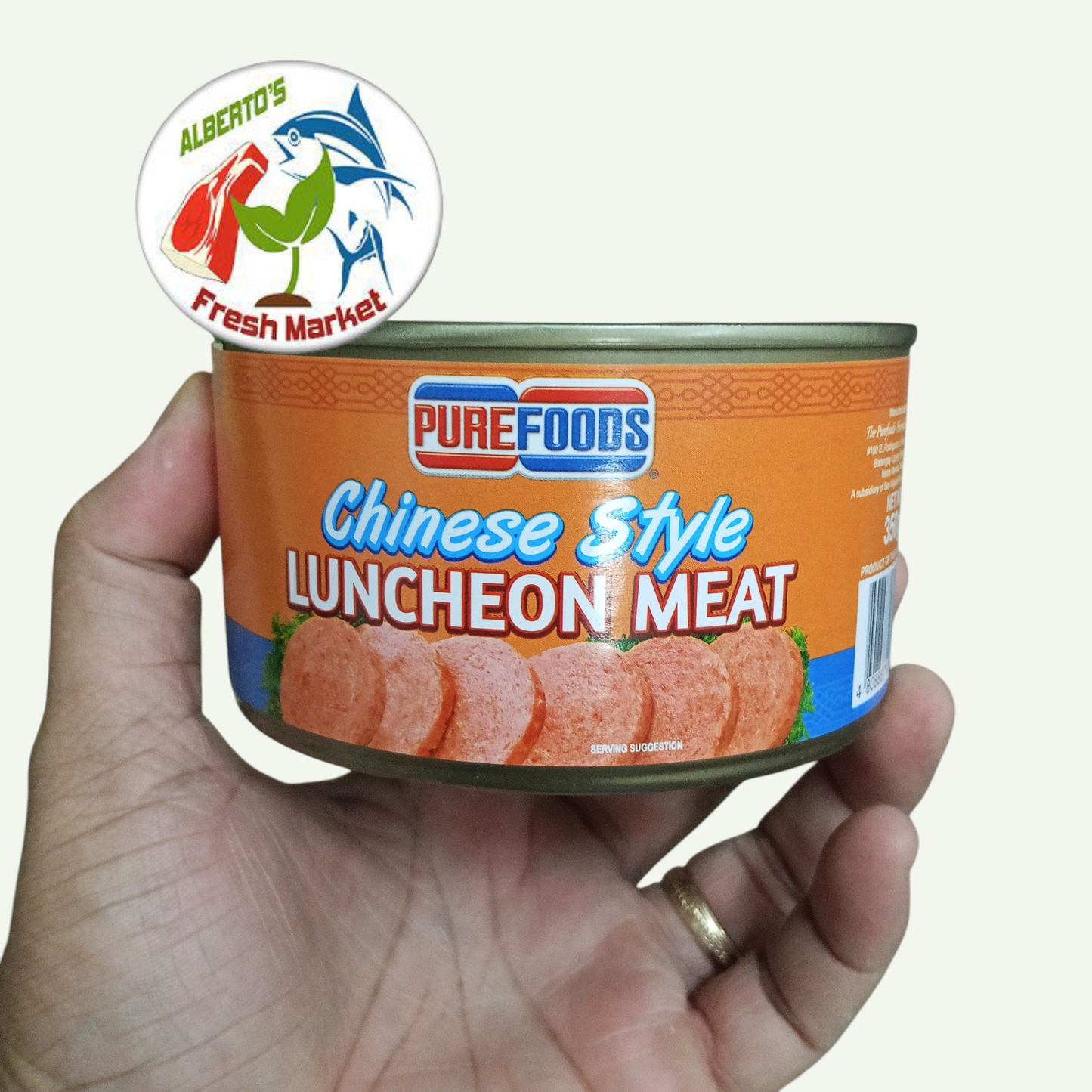 PUREFOOD CHINESE STYLE LUNCHEON MEAT 350grams - 1pc