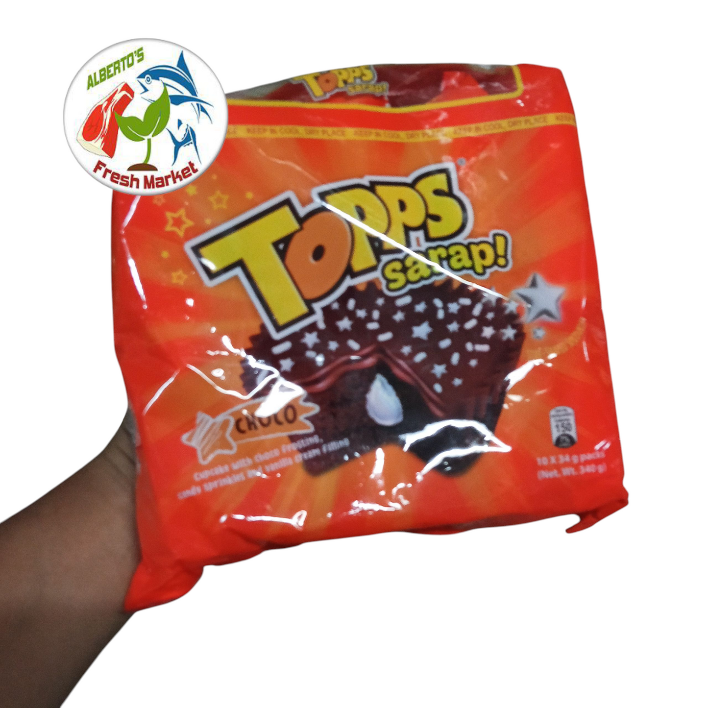 TOPPS SARAP CHOCO 1PACK= 10Sx34g