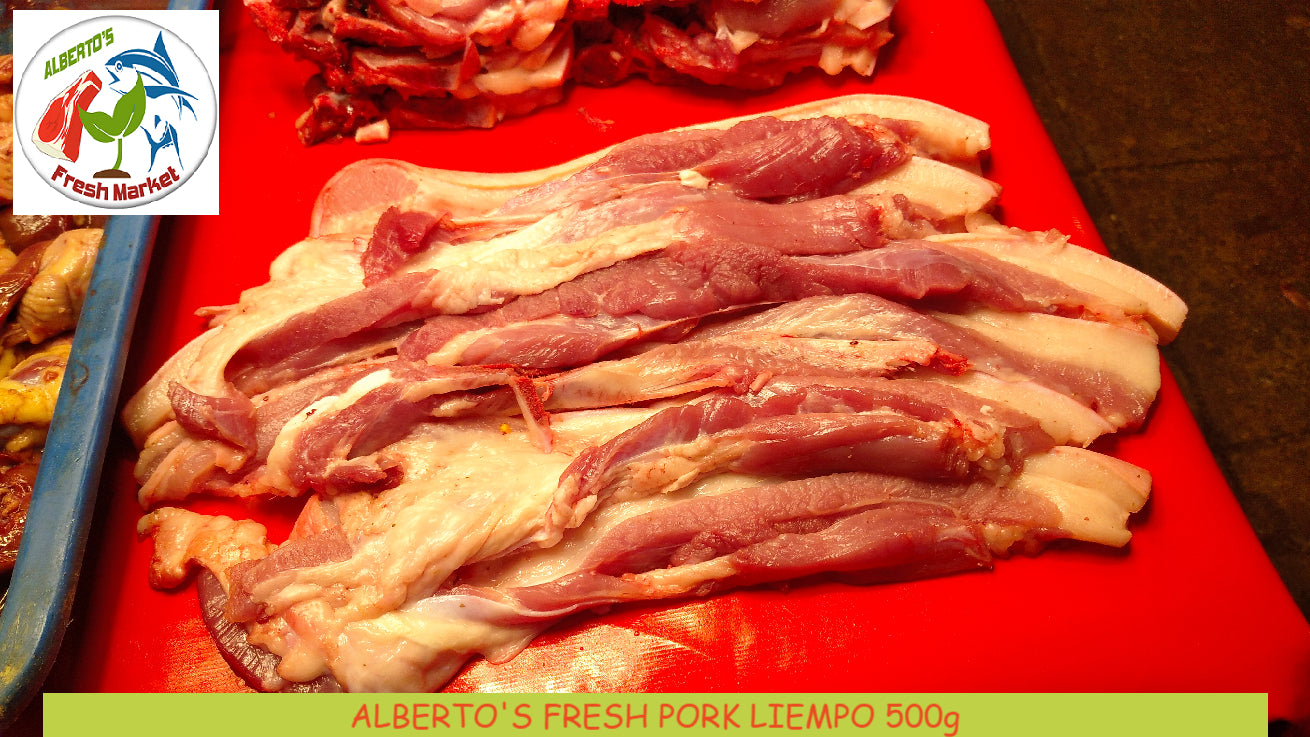 FRESH PORK MEAL LIEMPO CUT 500 grams