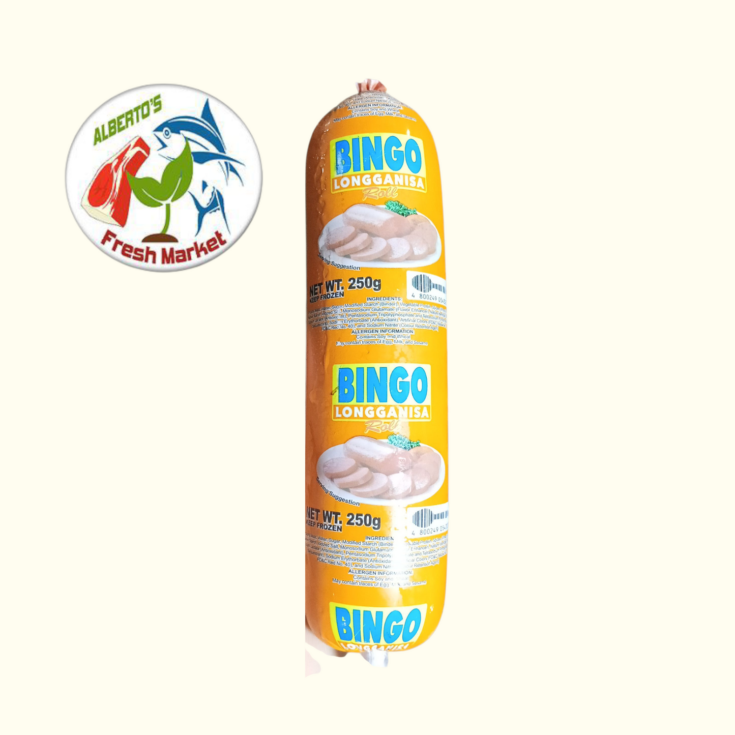 BINGO TOCINO AND LONGGANISA 250grams